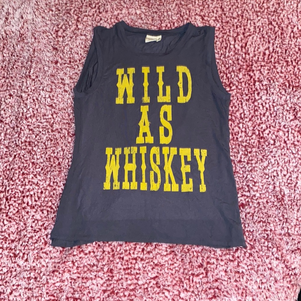 “Wild as Whiskey” Tank Top, Medium